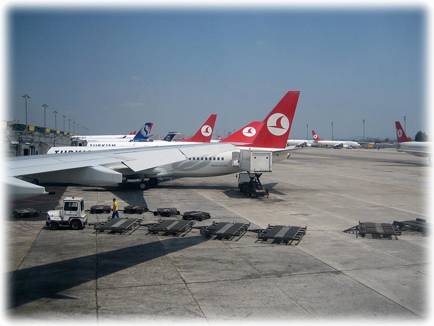 Leaving Greenpeace's Rainbow Warrior and Turkey - Defending our Mediterranean 2006 - Istanbul International Airport