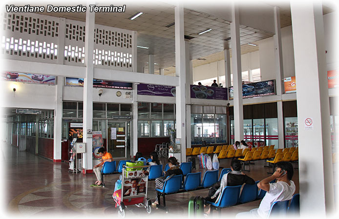 Aladdin's adventure at Vientiane Domestic Terminal, Laos