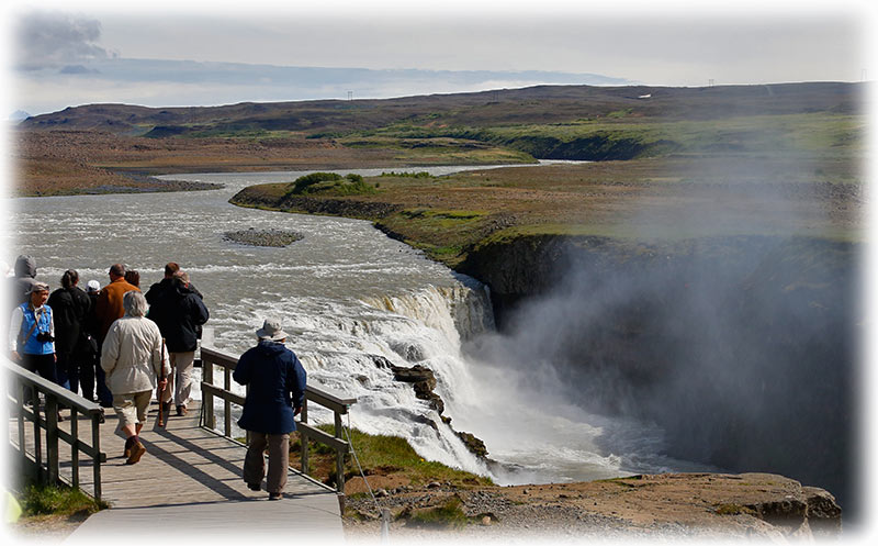 Gullfoss, the beautiful double “Golden Falls”