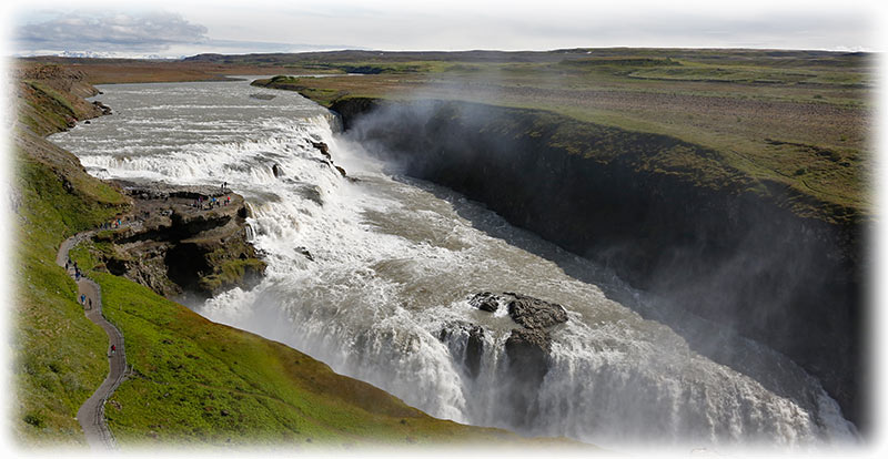 Gullfoss, the beautiful double “Golden Falls”