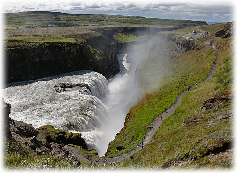 Gullfoss, the beautiful double “Golden Falls”