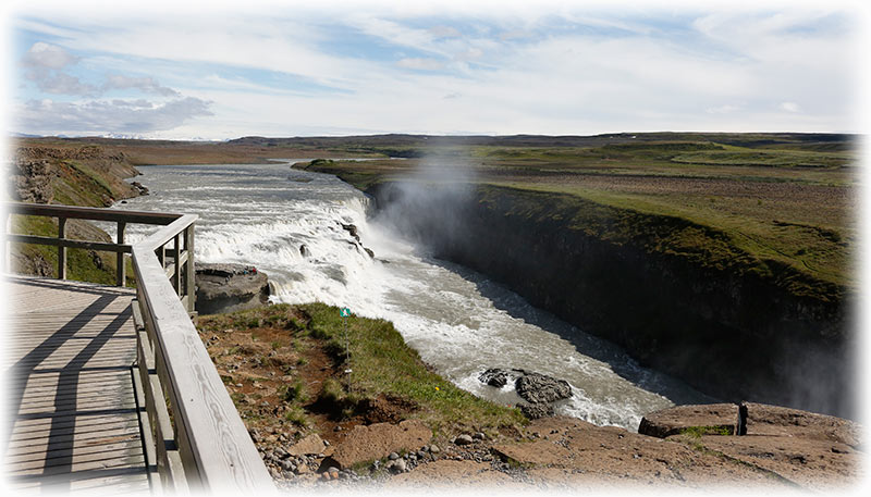 Gullfoss, the beautiful double “Golden Falls”