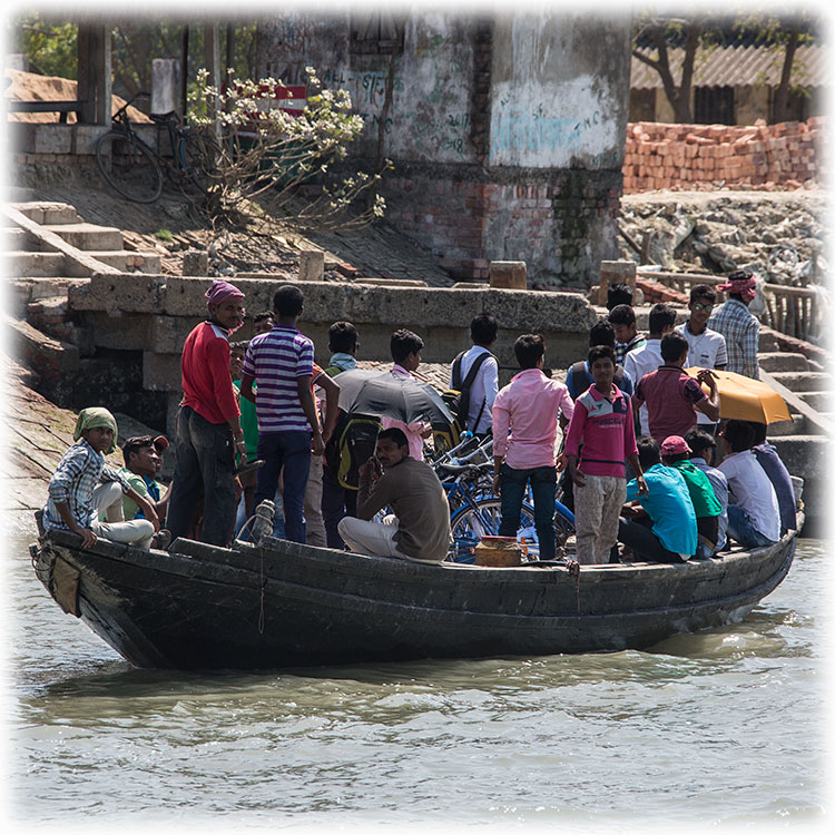 Ferry on River Bidya