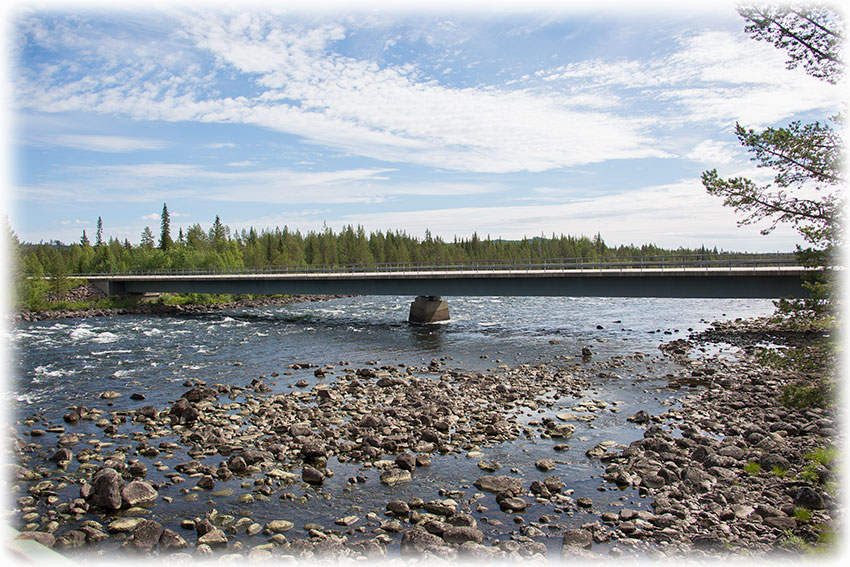 On the road through Sweden - Inlandsvägen - Piteälven