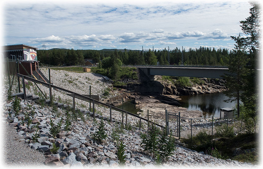 On the road through Sweden - Inlandsvägen - Vattenfall AB Vattenkraft Akkats Kraftstation