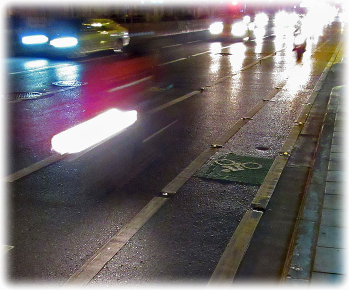 Bicycle lane in Bangkok