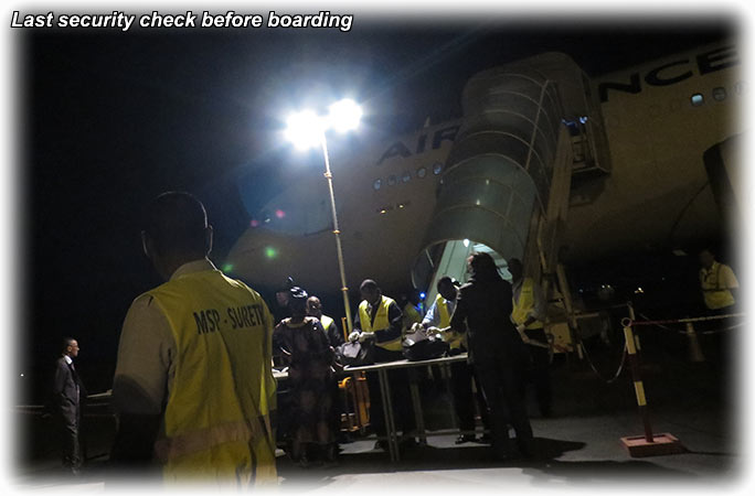 Nouakchott International Airport- Air France flight AF 727