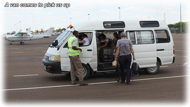 Aladdin flying to Maun from Kalahari with Wilderness Air