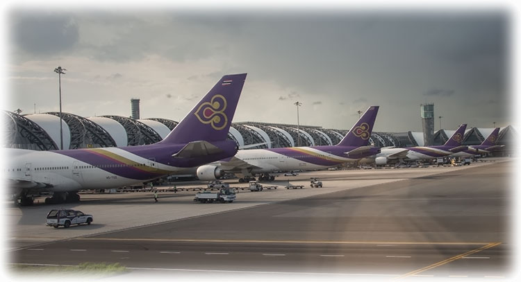 Thai Airways flight TG 417 to Kuala Lumpur